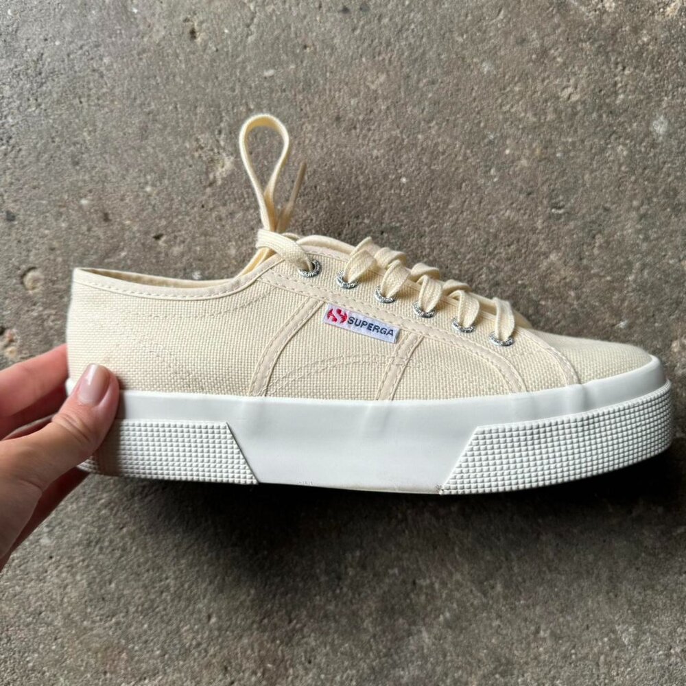 Cream Superga Sneakers